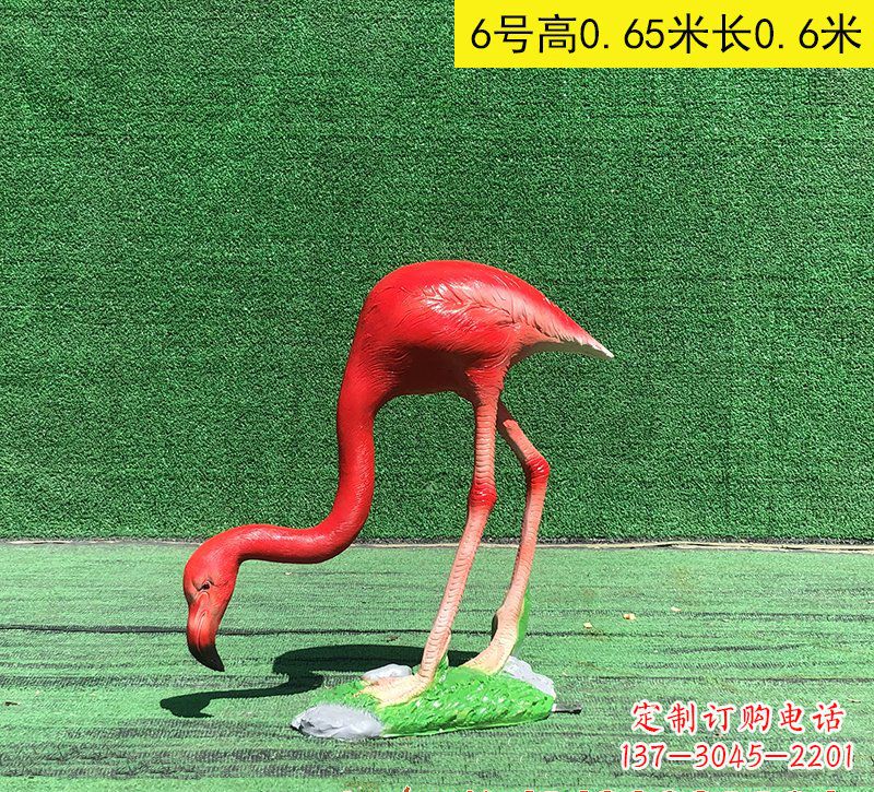 绵阳精美玻璃钢火烈鸟雕塑