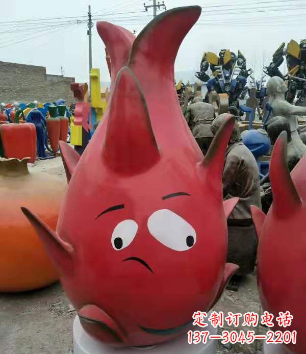 绵阳精美的火龙果雕塑——给环境带来活力