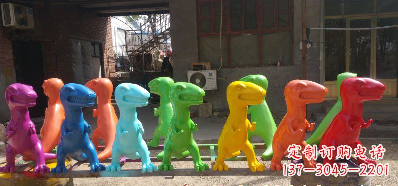 绵阳玻璃钢制作的恐龙雕塑精美而又耐久