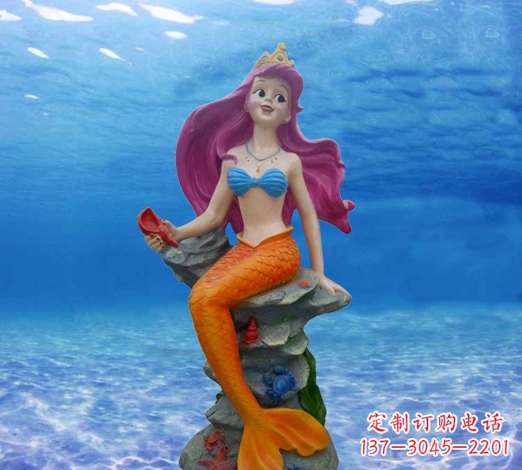 绵阳玻璃钢雕刻的美人鱼
