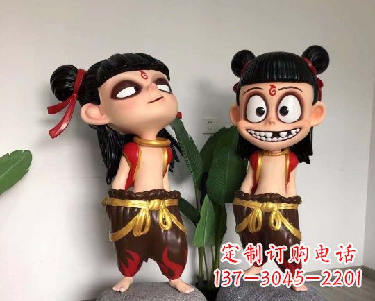 绵阳玻璃钢制作的哪吒雕塑一种神奇的艺术