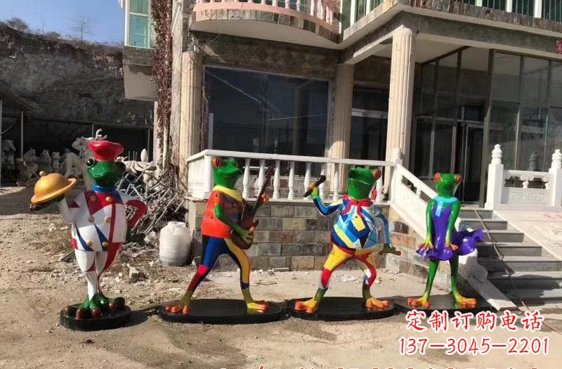 绵阳玻璃钢制青蛙雕塑