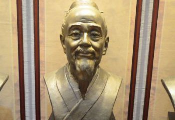 绵阳扁鹊医学家铜雕