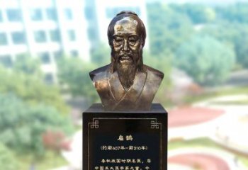 绵阳玻璃钢扁鹊著名医生半身像雕塑