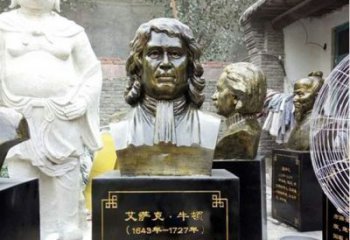 绵阳玻璃钢仿铜雕塑——纪念伟大的牛顿