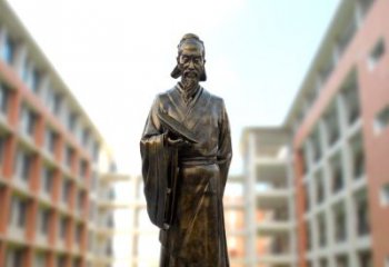 绵阳祖冲之雕像——传承校园历史的象征