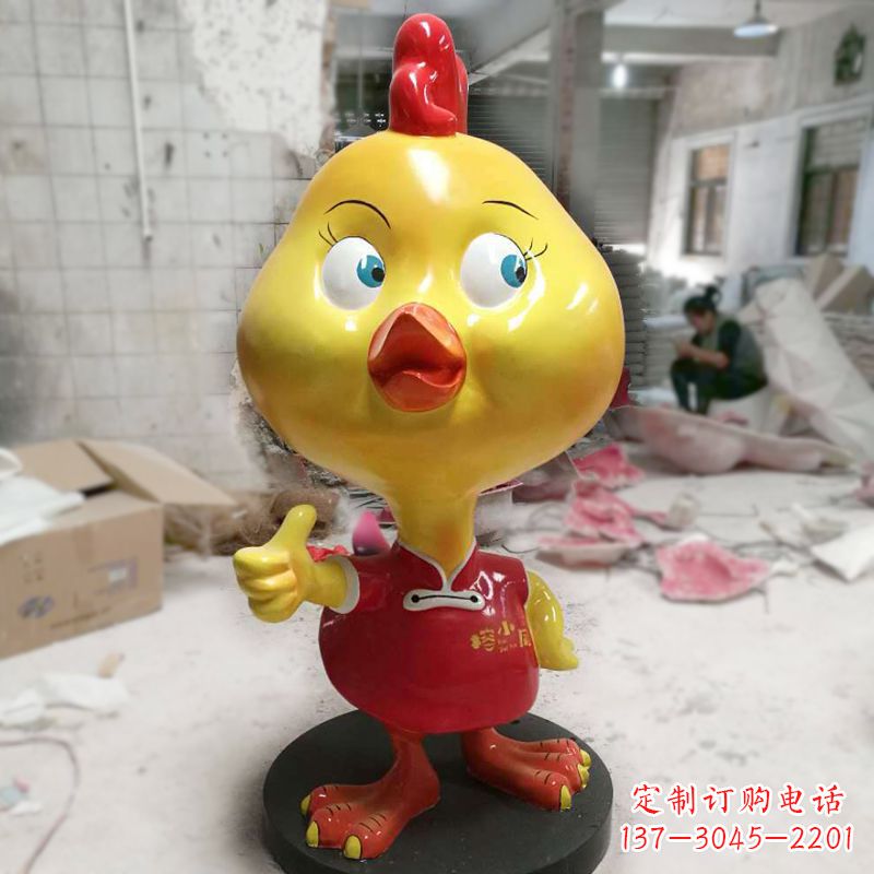 绵阳“玻璃钢制造的精美鸡雕塑”