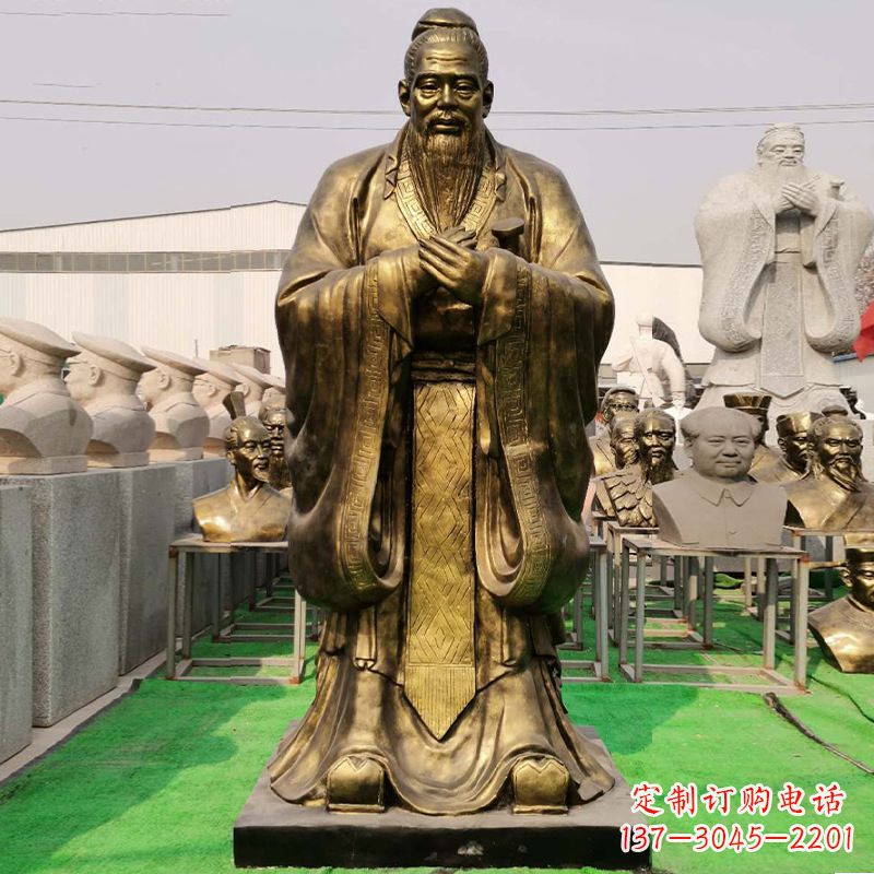绵阳玻璃钢制孔子雕塑