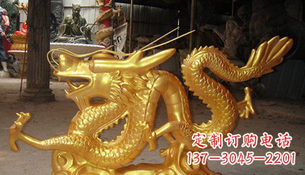 绵阳玻璃钢龙仿铜动物雕塑艺术与美的完美结合