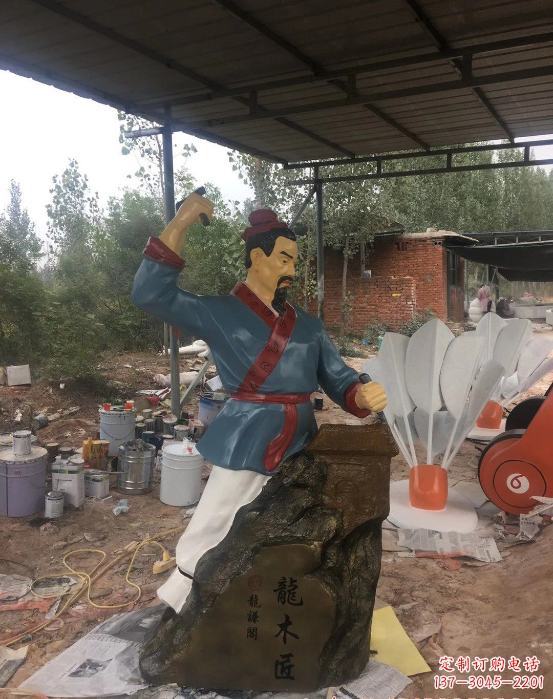 绵阳鲁班雕塑中国传统文化的精粹