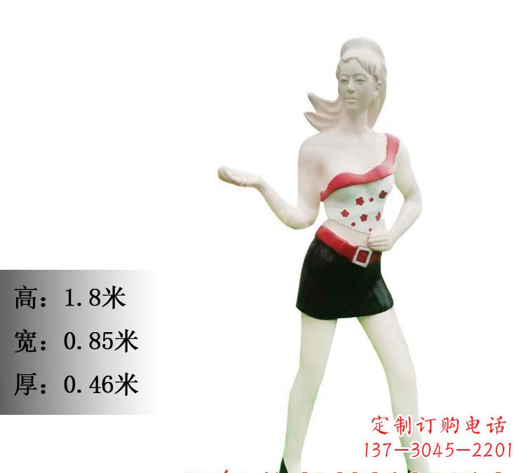 绵阳玻璃钢美女雕塑精致细腻的艺术精品