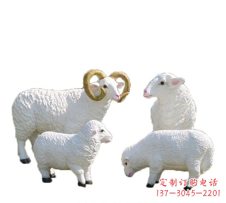 绵阳玻璃钢山羊雕塑——传承藏区特色文化