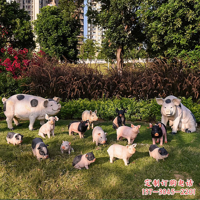 绵阳玻璃钢树脂仿真动物雕塑——公园农家院精美装饰