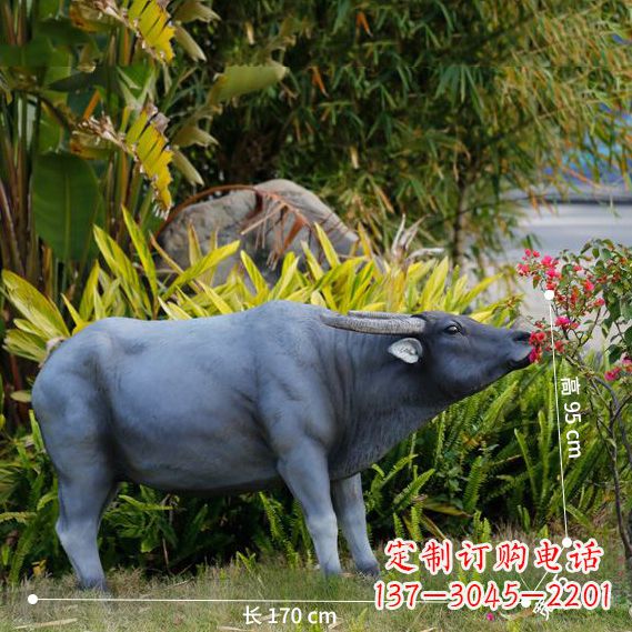 绵阳玻璃钢水牛雕塑——象征力量的艺术作品