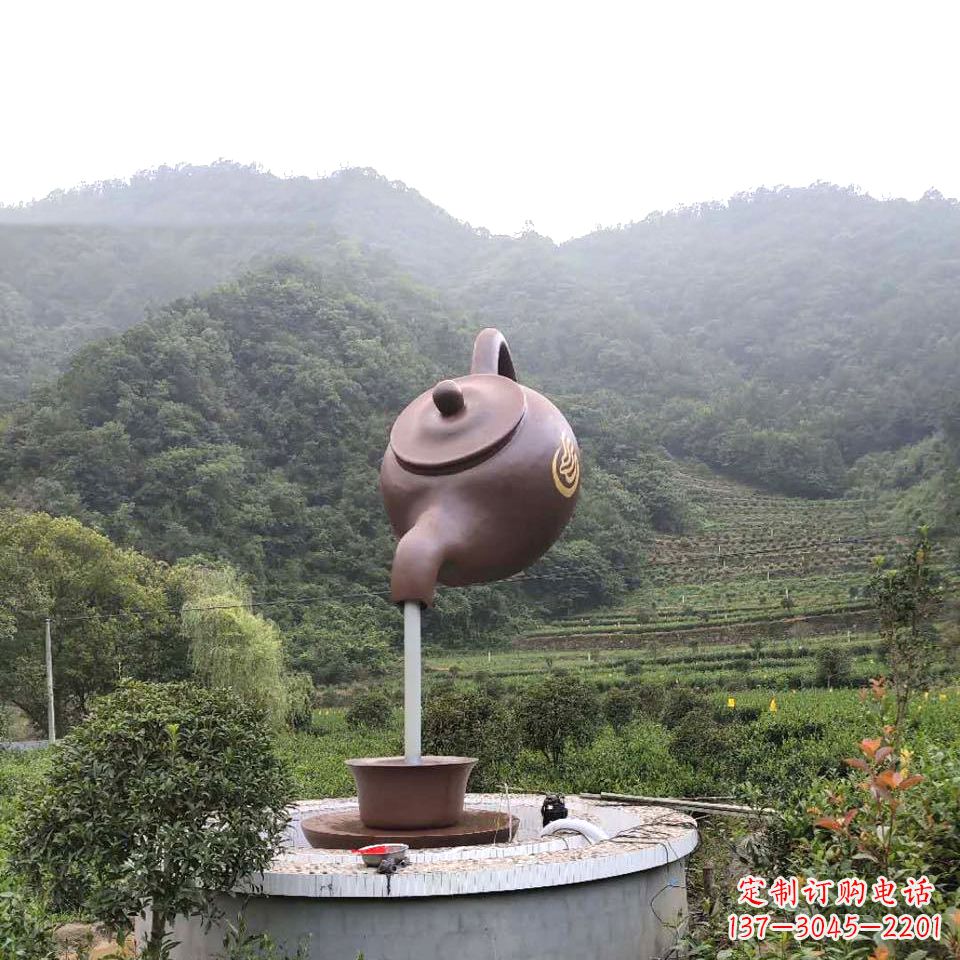 绵阳玻璃钢天壶喷泉精致而神奇的雕塑