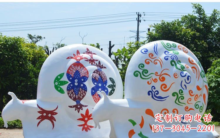 绵阳玻璃钢蜗牛一种精美的雕塑