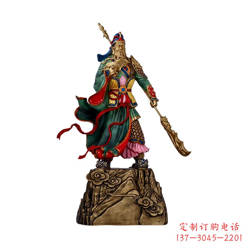 绵阳玻璃钢制关羽雕塑