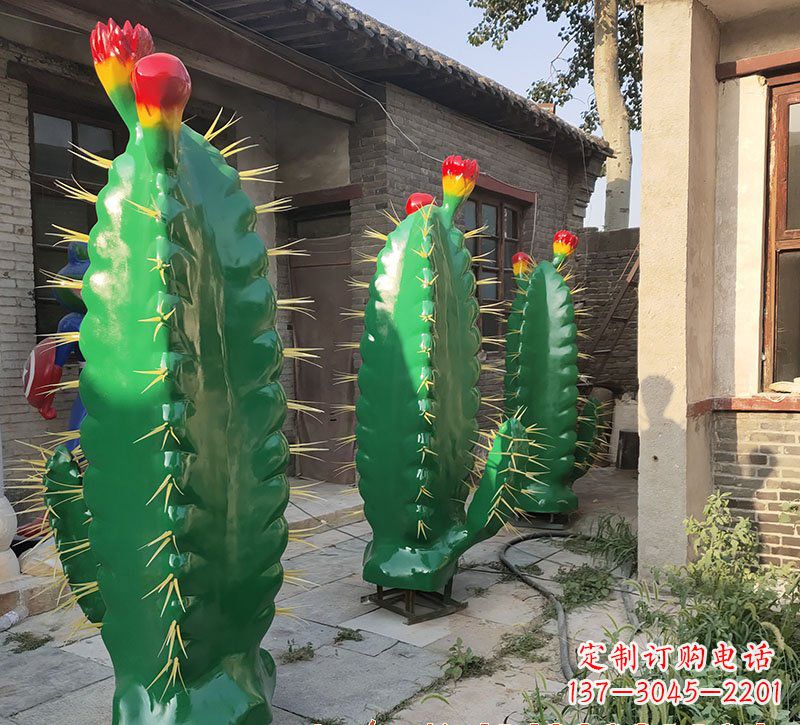 绵阳仙人掌雕塑玻璃钢的艺术精品