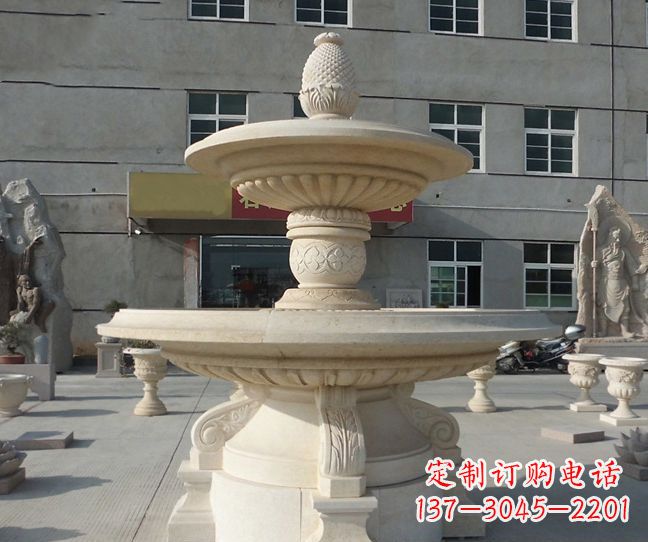 绵阳菠萝雕塑点缀小区景观的精美艺术品