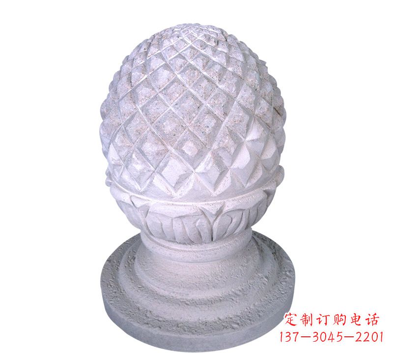 绵阳菠萝雕塑艺术性的挡车路障