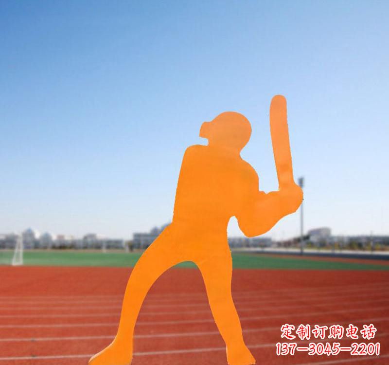 绵阳棒球运动人物雕塑传承棒球精神