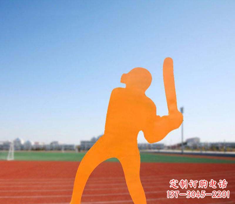 绵阳不锈钢棒球雕塑精美的艺术品