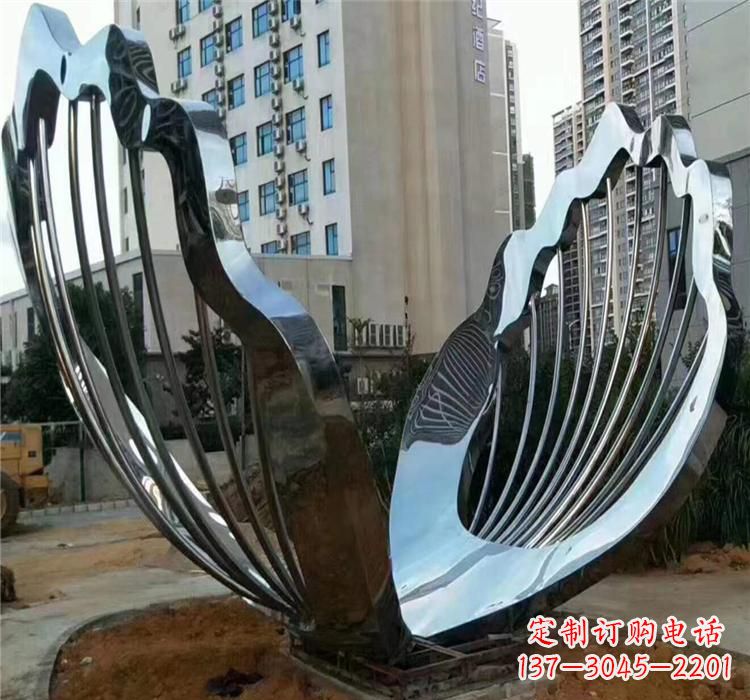 绵阳不锈钢贝壳雕塑艺术与自然的完美结合