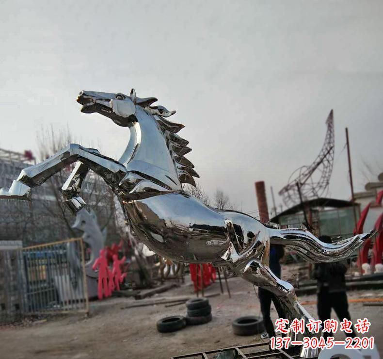 绵阳不锈钢奔跑马雕塑