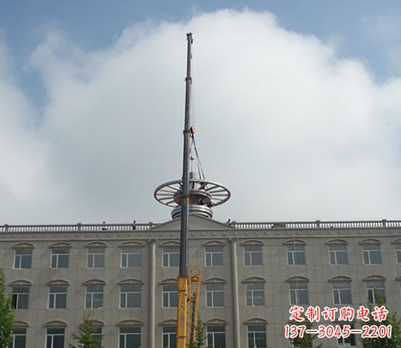 绵阳不锈钢避雷针雕塑——安全保护灵感之源