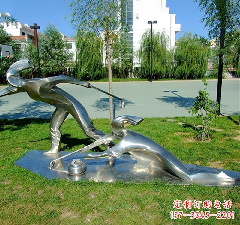 绵阳不锈钢冰壶雕塑——一种艺术形式
