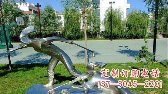 绵阳不锈钢冰壶雕塑艺术与运动的完美结合