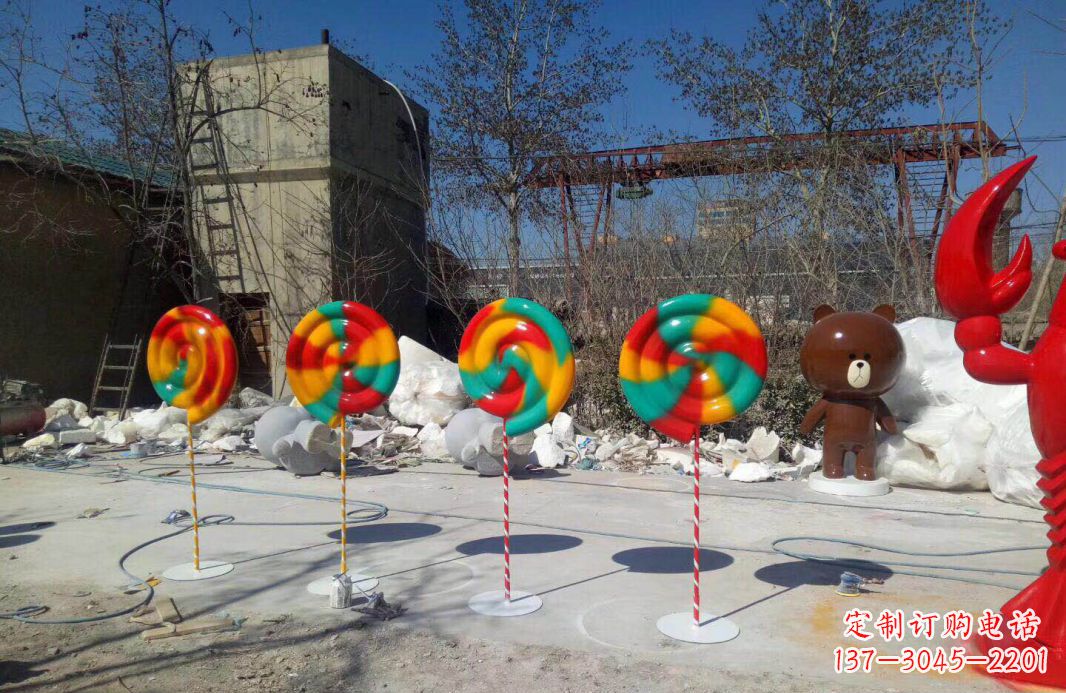 绵阳不锈钢棒棒糖景观雕塑——缤纷多彩、绚丽多姿