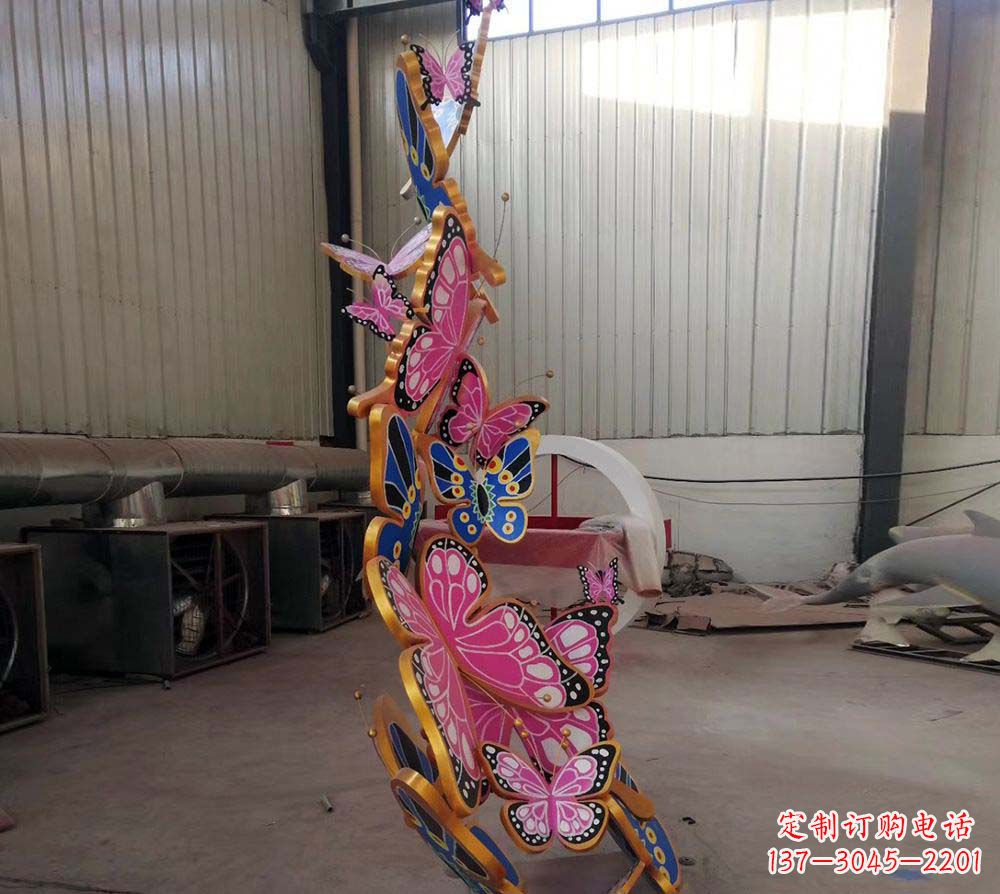 绵阳精致绚丽的不锈钢蝴蝶雕塑