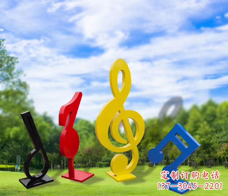 绵阳精美的不锈钢音符雕塑