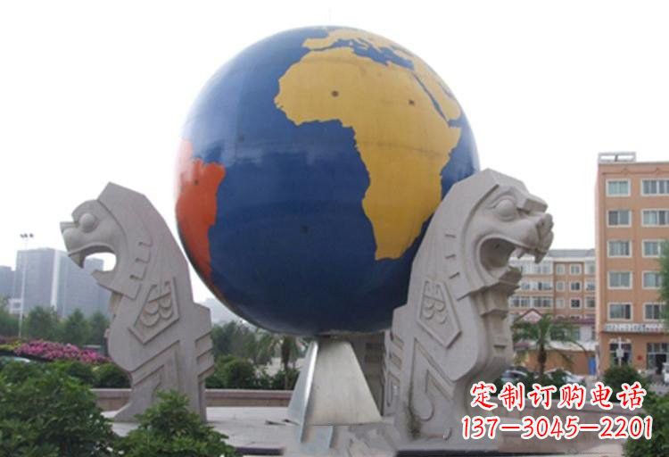 绵阳不锈钢城市彩色地球雕塑让世界变得更美
