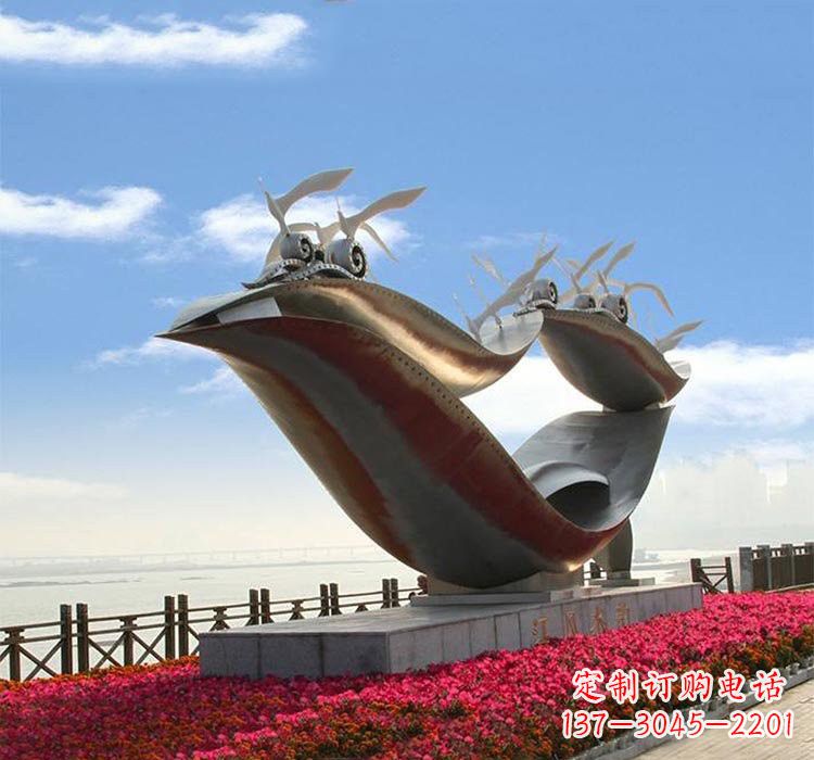 绵阳海鸥雕塑——点缀不锈钢城市
