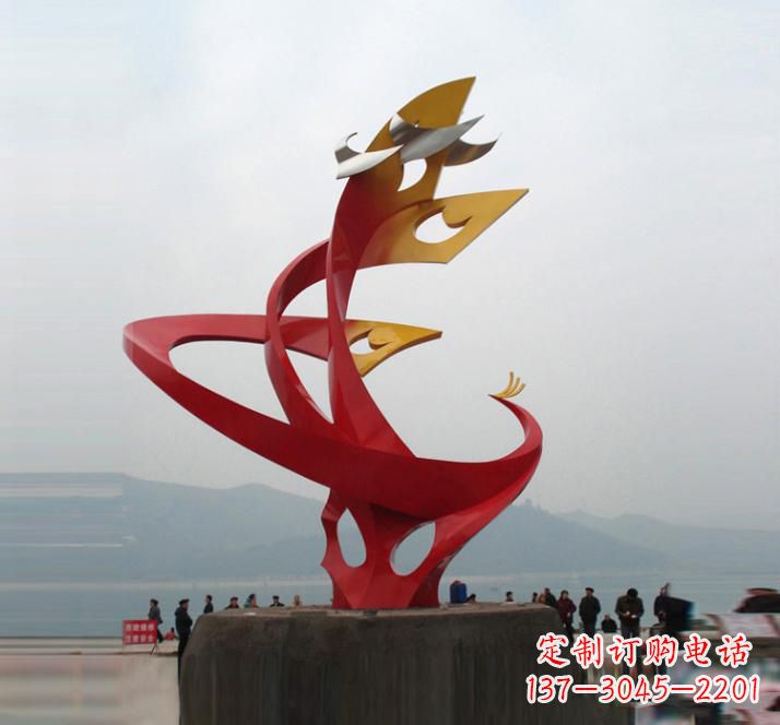 绵阳精美的不锈钢凤凰雕塑
