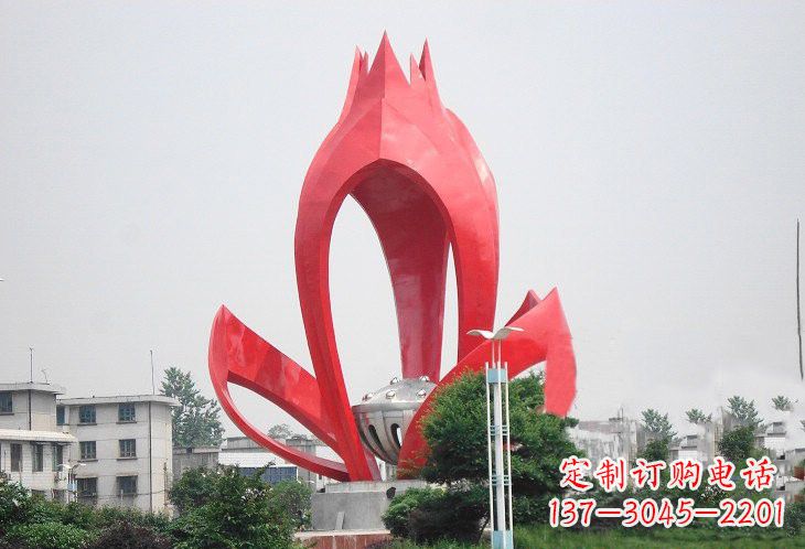 绵阳不锈钢莲蓬雕塑——艺术的缩影