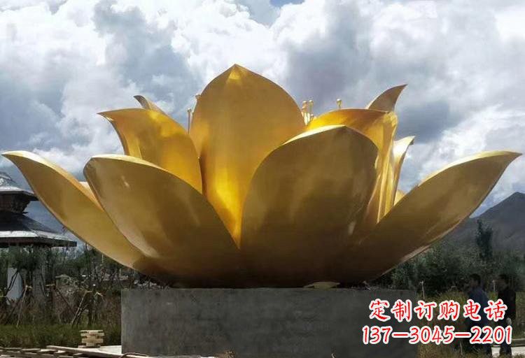 绵阳不锈钢莲花雕塑——精美绝伦