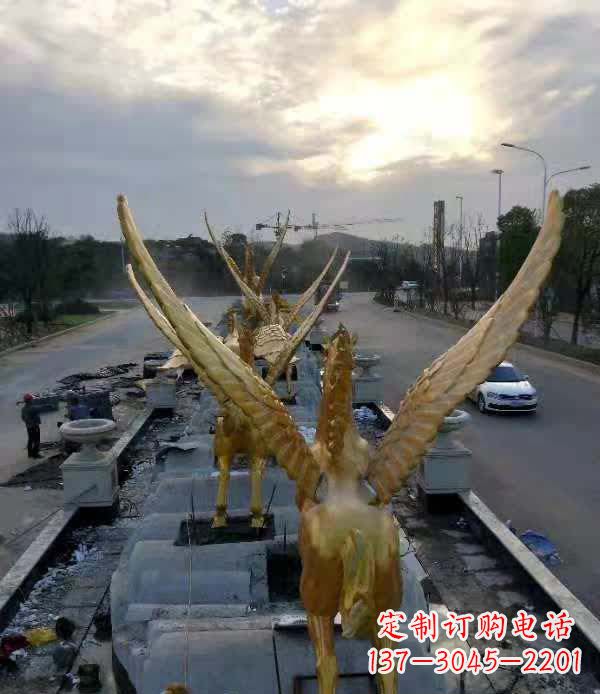 绵阳不锈钢城市飞龙——雕塑作品精美绝伦