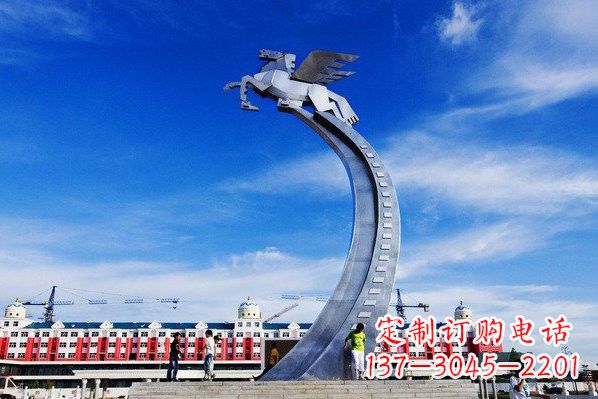 绵阳精美不锈钢飞马雕塑
