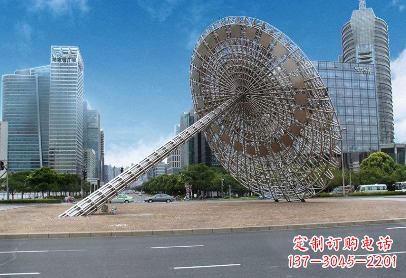 绵阳不锈钢城市日晷雕塑——缔造城市新景观