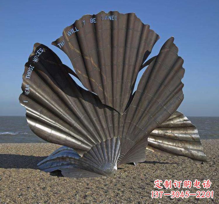 绵阳不锈钢城市的扇贝雕塑——一座海洋文化的象征