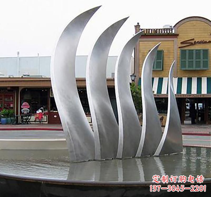 绵阳不锈钢城市艺术翅膀雕塑羽翼展翔