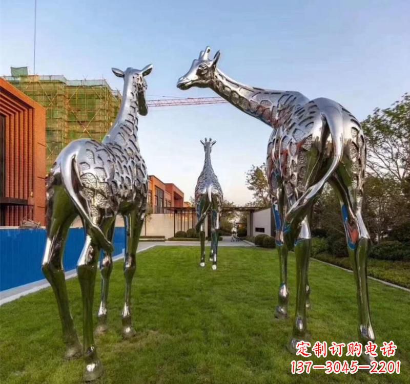 绵阳不锈钢城市园林动物雕塑展示大自然的美丽