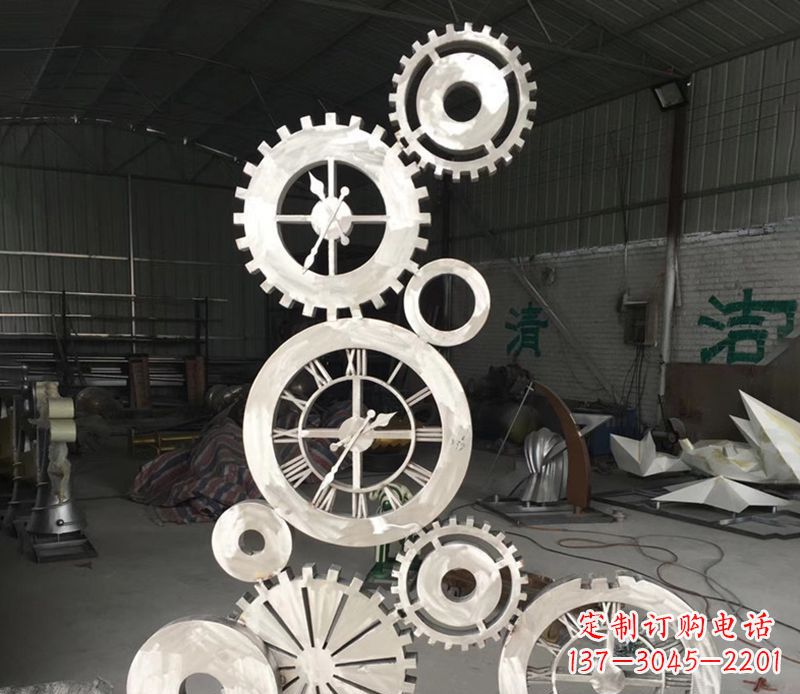 绵阳不锈钢齿轮雕塑艺术与科技的完美结合