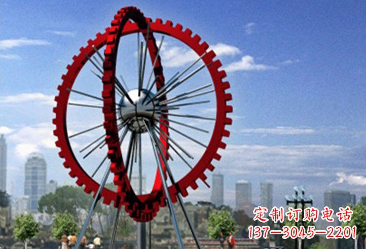 绵阳不锈钢摩天轮雕塑美丽的景观