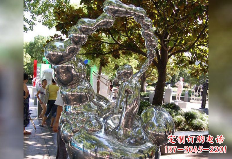 绵阳精美不锈钢儿童雕塑