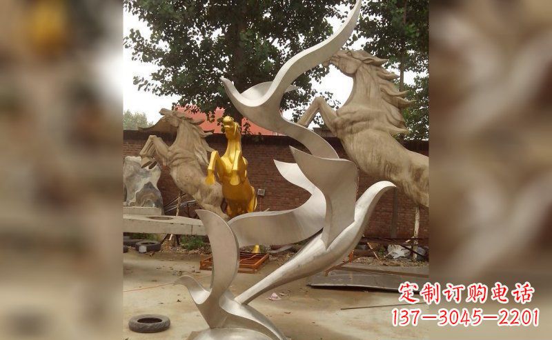 绵阳不锈钢大雁雕塑