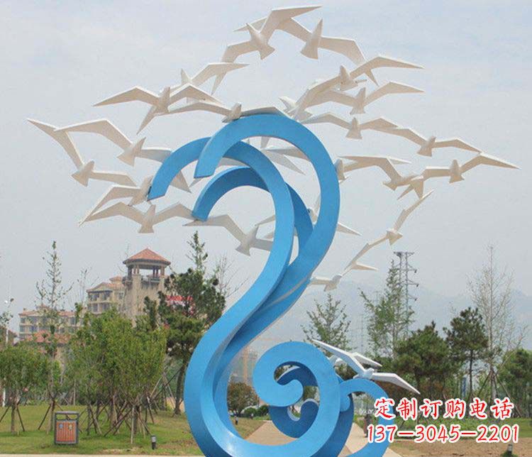 绵阳不锈钢大雁雕塑传承传统文化的象征